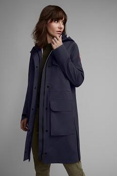 Chamarras Canada Goose Mujer México - Seaboard Chubasquero Azul Marino YJ4615728